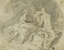 Lot and His Daughters, 17th century. Creator: Unknown