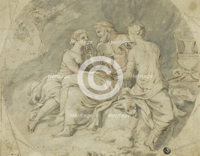 Lot and His Daughters, 17th century. Creator: Unknown.