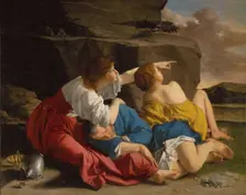 Lot and His Daughters, about 1622. Creator: Orazio Gentileschi