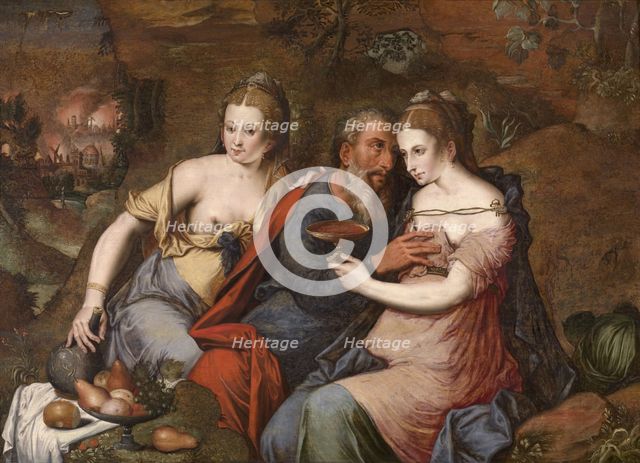 Lot and his Daughters, Between 1530 and 1560. Creator: Master of the Prodigal Son.