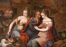 Lot and his Daughters, c.1540s. Creator: Master of the Prodigal Son