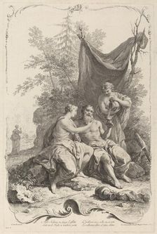Lot and His Daughters, c. 1745. Creator: Joseph Wagner