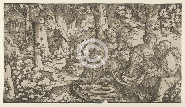 Lot and his Daughters, ca. 1530. Creator: Hans Schäufelein the Elder.