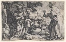Lot and His Daughters. Creator: Georg Pencz