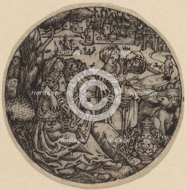 Lot and His Daughters. Creator: Master S.