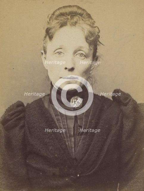 Loth. Clotilde, Caroline (femme Bossant). 43 ans, née à Valenciennes. Sans profession. Ana..., 1894. Creator: Alphonse Bertillon.