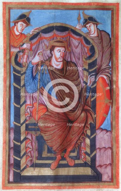Lothair I, Frankish Emperor, 9th century. Artist: Unknown