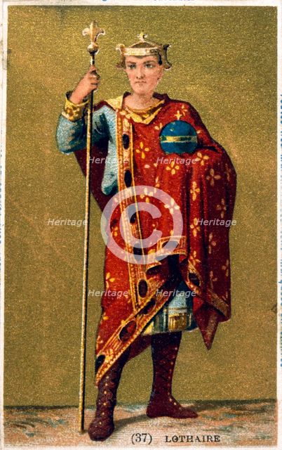 Lothaire, King of France from 954, 19th century. Artist: Anon