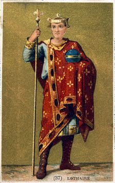 Lothaire, King of France from 954, 19th century. Artist: Anon