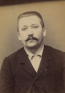 Lothier. Gaston. 27 ans, né le 27/12/66 à St Thomas (Charente-Inférieure). Menuisier. Anar..., 1894. Creator: Alphonse Bertillon
