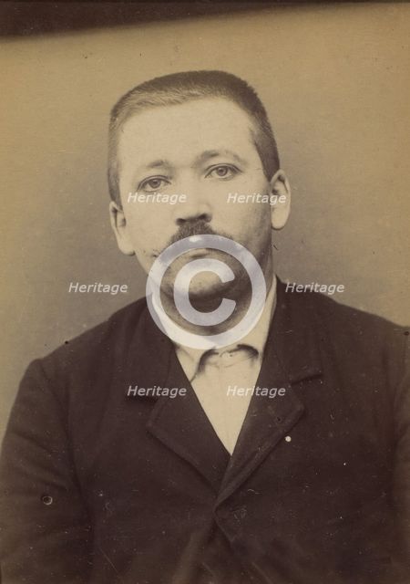 Lothier. Gaston. 27 ans, né le 27/12/66 à St Thomas (Charente-Inférieure). Menuisier. Anar..., 1894. Creator: Alphonse Bertillon.