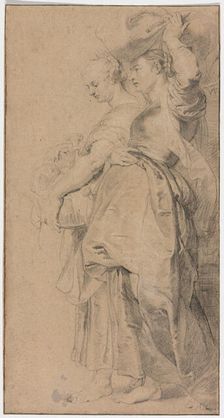 Lot's Daughters Fleeing Sodom, 1615/20. Creator: Lucas Vorsterman