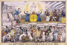 Lotteries, 1826. Artist: Isaac Robert Cruikshank