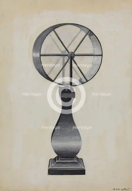 Lottery Wheel, c. 1936. Creator: Martin Lamont.