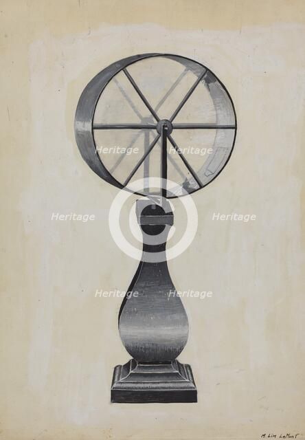 Lottery Wheel, c. 1936. Creator: Martin Lamont.