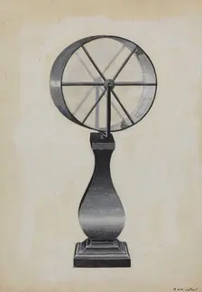 Lottery Wheel, c. 1936. Creator: Martin Lamont