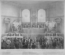 Lottery draw, Coopers Hall, City of London, 1825. Artist: Day & Haghe
