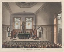 Lottery Drawing, Coopers Hall, February 1, 1809., February 1, 1809. Creator: Joseph Constantine Stadler