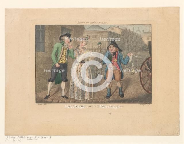 Lottery for Foundlings, 1800-1899.  Creator: le Singe.