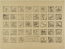 Lottery Game, 1880–1913. Creator: José Guadalupe Posada