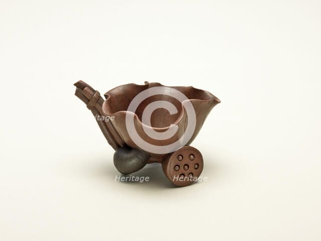 Lotus Cup, Qing dynasty (1644-1911), mid 17th/18th century. Creator: Chen Mingyuan.