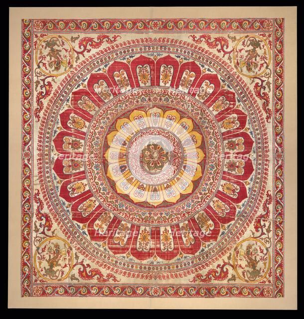 Lotus-blossom petal canopy, 1500s-early 1600s. Creator: Unknown.