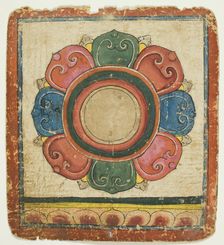 Lotus from a Set of Initiation Cards (Tsakali), 14th/15th century. Creator: Unknown