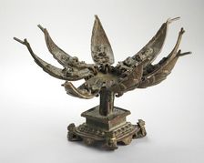 Lotus Mandala with Eight Mother Goddesses (image 2 of 2), 13th-14th century. Creator: Unknown