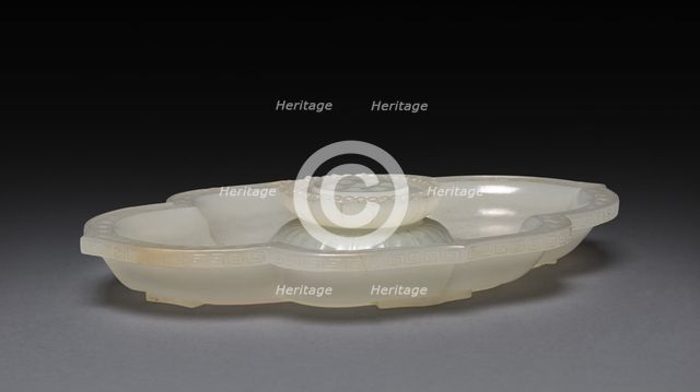 Lotus-shaped Dish and Cup (dish), 1736-1795. Creator: Unknown.