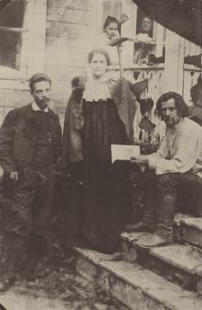 Lou Andreas-Salomé and Rainer Maria Rilke visiting Spiridon Drozhzhin, 1900