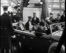 Lou Henry Hoover and Eleanor Roosevelt, the Former First Lady and the First Lady Being..., 1933. Creator: British Pathe Ltd