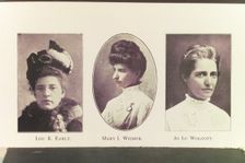 Lou K. Early. ; Mary I. Weimer. ; Jo Lu Wolcott, 1914. Creator: Unknown