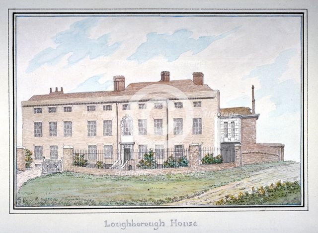 Loughborough House, Stockwell, Lambeth, London, c1800. Artist: Anon