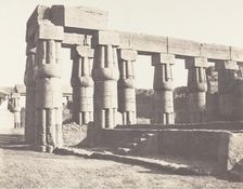 Louksor (Thèbes), Construction Postérieure - Galeries Parallèles, 1851-52, printed 1853-54. Creator: Félix Teynard