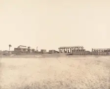Louksor (Thèbes), Vue Générale des Ruines, 1851-52. Creator: Félix Teynard
