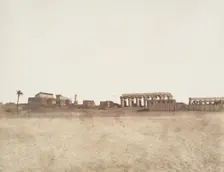 Louksor (Thèbes), Vue Générale des Ruines, 1851-52. Creator: Félix Teynard
