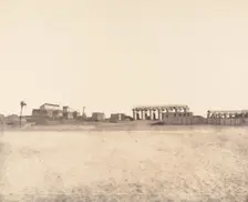 Louksor (Thèbes), Vue Générale des Ruines, 1851-52. Creator: Félix Teynard