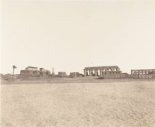 Louksor (Thèbes), Vue Générale des Ruines, 1851-52, printed 1853-54. Creator: Félix Teynard