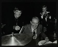 Louie Bellson Bill Berry at the Forum Theatre, Hatfield, Hertfordshire, 7 November 1979. Artist: Denis Williams