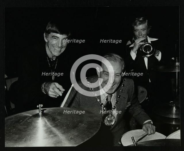 Louie Bellson Bill Berry at the Forum Theatre, Hatfield, Hertfordshire, 7 November 1979. Artist: Denis Williams