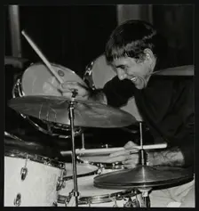 Louie Bellson conducting a drum clinic, London, November 1978. Creator: Denis Williams