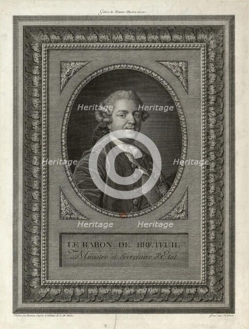 Louis Charles Auguste Le Tonnelier, Baron de Breteuil (1730-1807). Creator: Hubert, François (1744-1809).