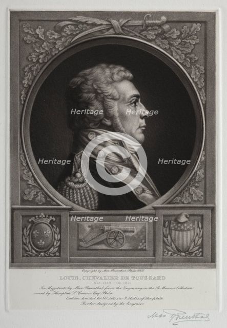 Louis, Chevalier de Toussard, 1900. Creator: Max Rosenthal (American, 1833-1918).