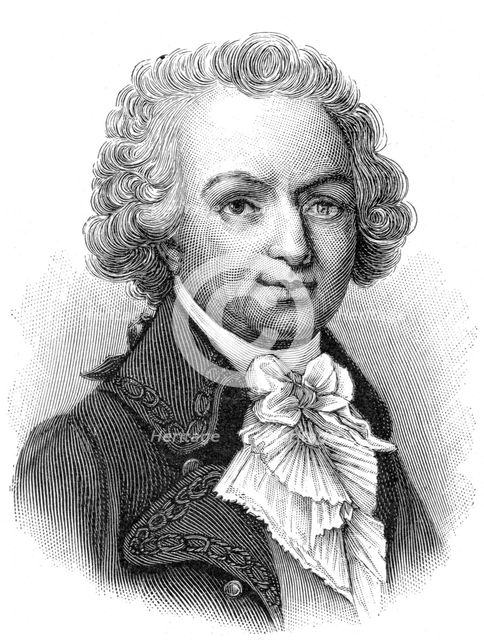 Louis Antoine de Bougainville, French soldier, navigator and mathematician, c1890. Artist: Anon