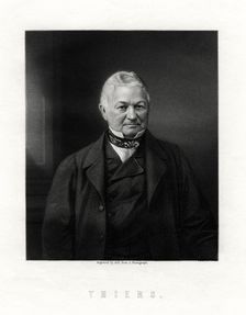 Louis Adolphe Thiers, French statesman and historian, 19th century.Artist: W Holl