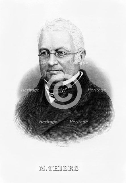Louis Adolphe Thiers, French statesman and historian, 19th century. Artist: E Boulton