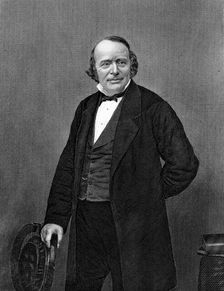 Louis Agassiz (1807-1873), Swiss-born American naturalist and glaciologist, c1860