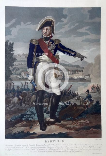 Louis-Alexandre Berthier (1753-1815), Prince de Wagram, Prince of Neuchâtel, .