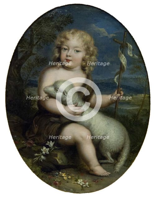 Louis Alexandre de Bourbon, comte de Toulouse (1678-1737) as John the Baptist, c. 1680. Creator: Anonymous.