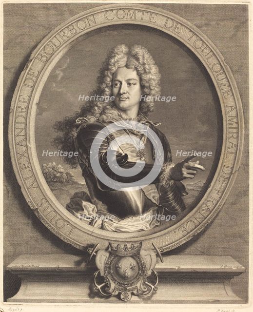 Louis-Alexandre de Bourdon, comte de Toulouse, 1714. Creator: Pierre Drevet.